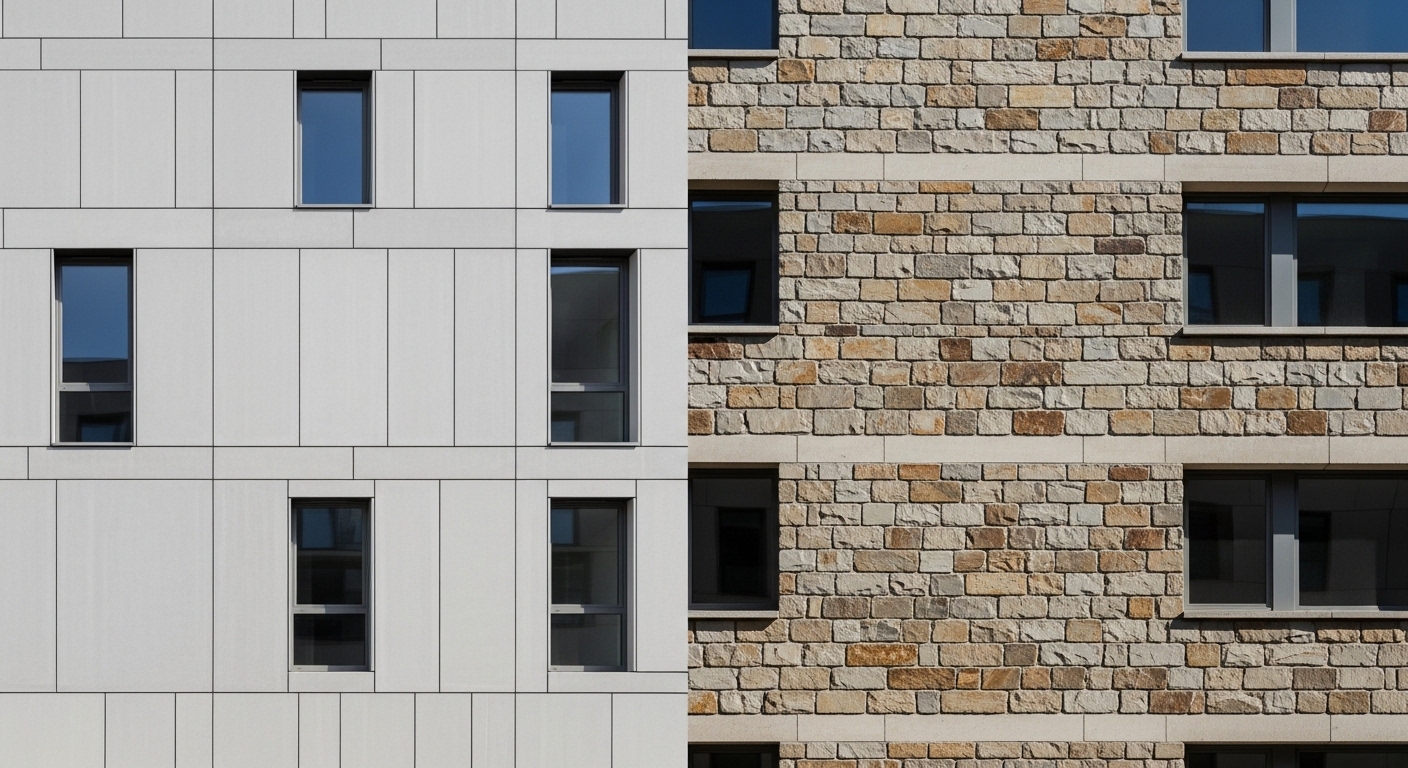 Comparativa entre GFRC y piedra natural para fachadas