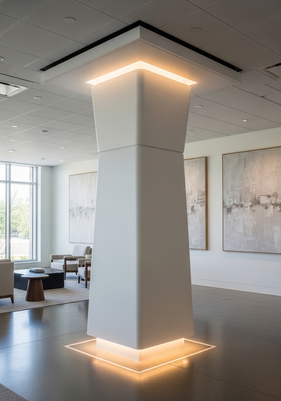 Columna de GFRG para interiores fabricada por MXUD