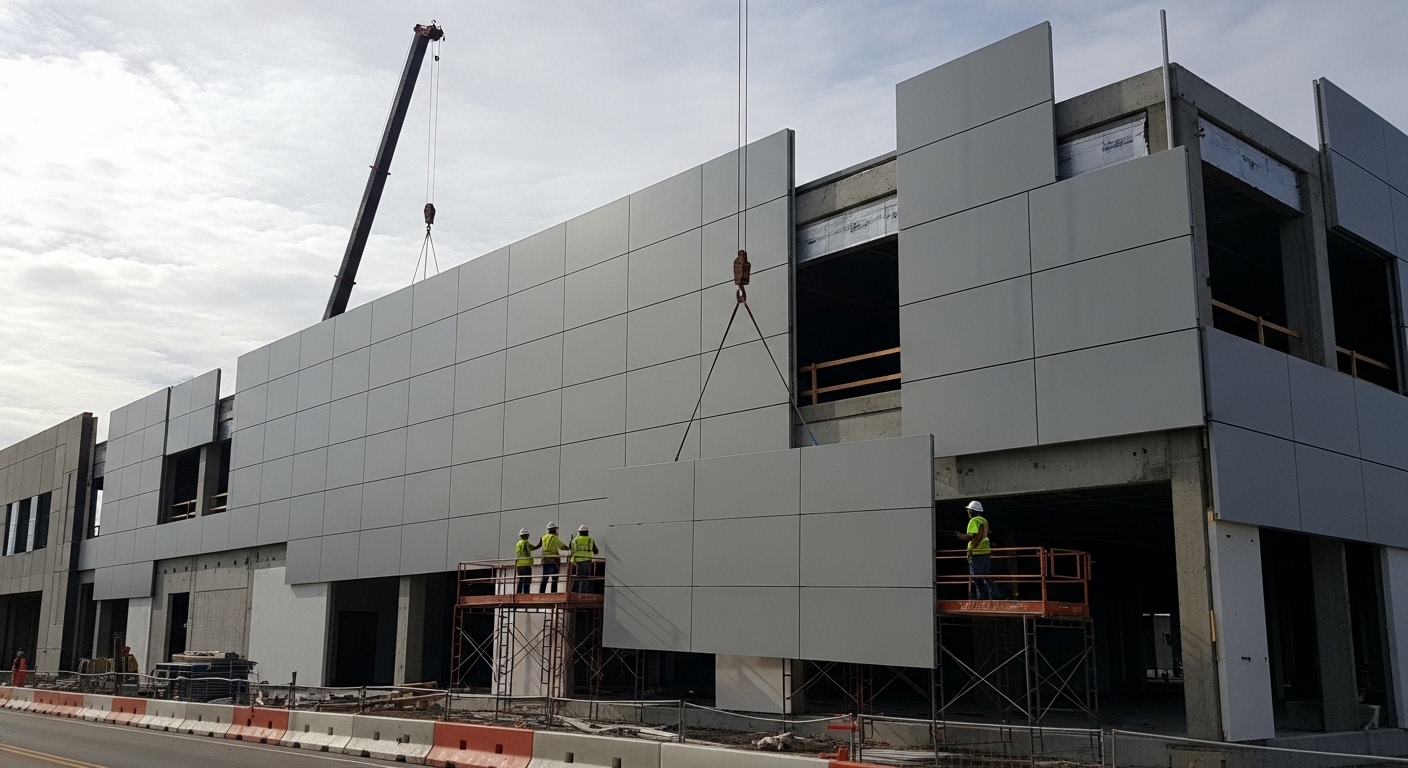 Proyecto comercial con paneles de GFRC de MXUD