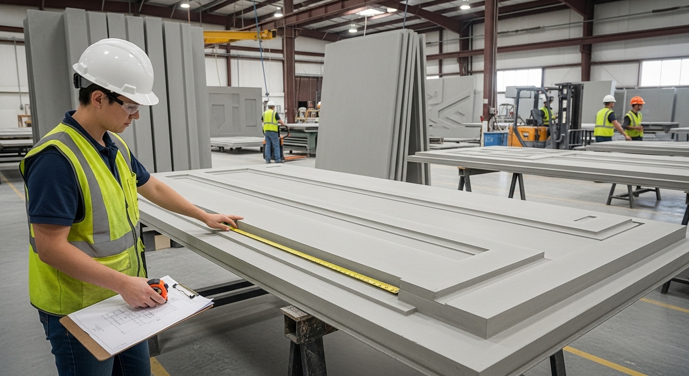 Control de calidad en paneles de GFRC de MXUD